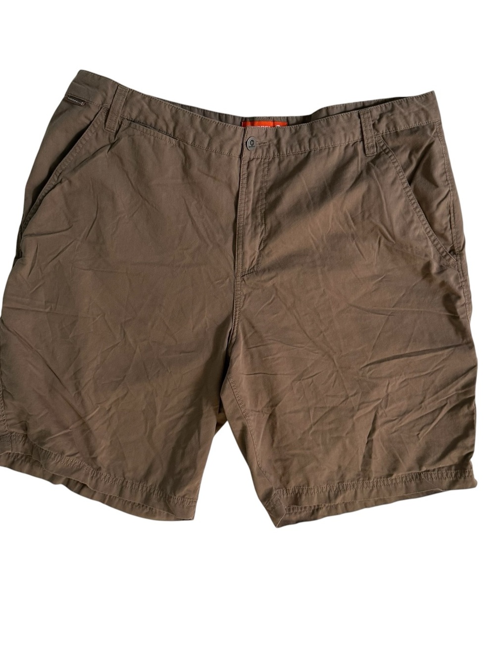 Merrell Select Performix Hiking Shorts Men’s 38 Brown 8” Inseam Mid Rise